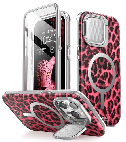 i-Blason CosMag Series Hülle für iPhone 15 Pro Max 6,7 Zoll (2023 Release), schlanke Ganzkörper-Schutzhülle, stylische Schutzhülle, kompatibel mit MagSafe mit integriertem Displayschutz (Gepard) von i-Blason