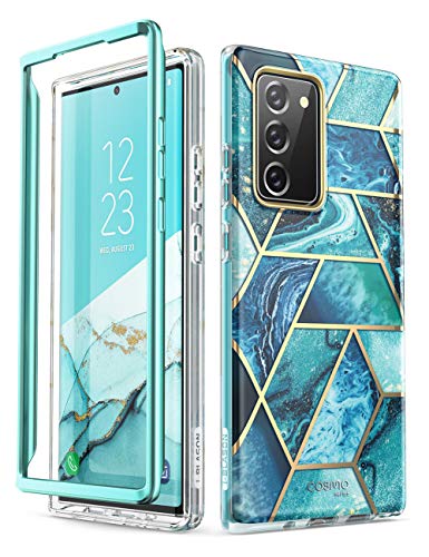 i-Blason Glitzer Hülle für Samsung Galaxy Note 20 (6.7") Handyhülle Bumper Case Glänzend Schutzhülle Cover [Cosmo] OHNE Displayschutz 2020, Ocean von i-Blason