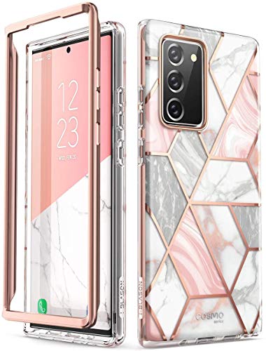 i-Blason Glitzer Hülle für Samsung Galaxy Note 20 (6.7") Handyhülle Bumper Case Glänzend Schutzhülle Cover [Cosmo] OHNE Displayschutz 2020 Ausgabe, Marmor von i-Blason