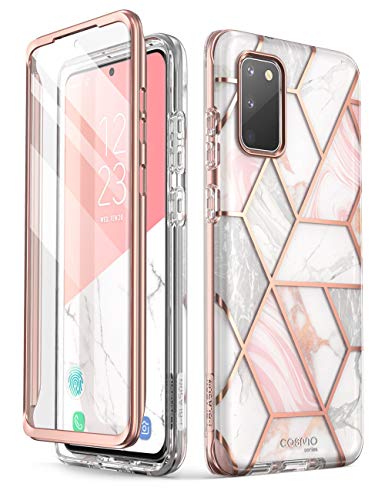 i-Blason Glitzer Hülle für Samsung Galaxy S20 Fe (6.5") 5G Handyhülle Bumper Case 360 Grad Schutzhülle Cover [Cosmo] mit Displayschutz 2020, Marmor von i-Blason