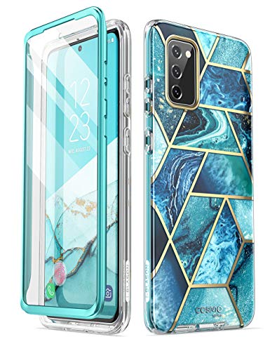 i-Blason Glitzer Hülle für Samsung Galaxy S20 Fe (6.5") 5G Handyhülle Bumper Case 360 Grad Schutzhülle Cover [Cosmo] mit Displayschutz 2020, Ocean von i-Blason