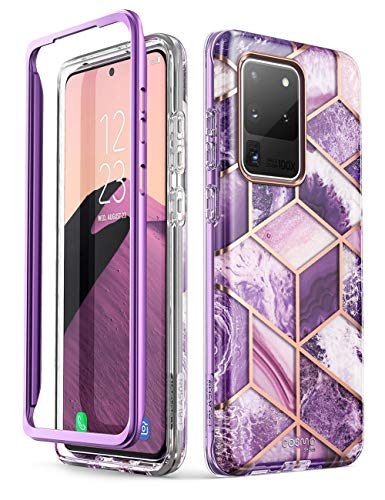 i-Blason Handyhülle für Samsung Galaxy S20 Ultra Hülle Glitzer Case Bumper Schutzhülle Glänzend Cover [Cosmo] OHNE Displayschutz 6.9 Zoll 2020 Ausgabe (Lila), Galaxy-S20Ultra-Cosmo, Ameth von i-Blason