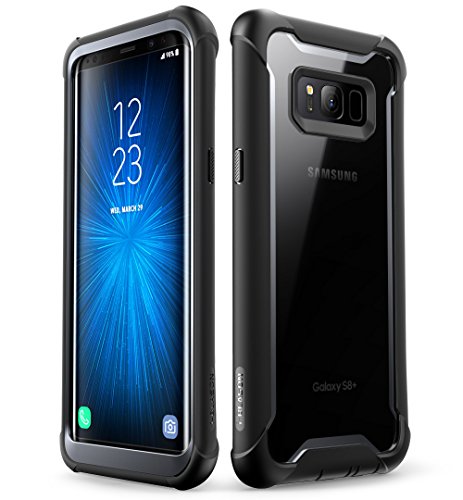 i-Blason Samsung Galaxy S8 Plus Hülle [Ares] 360 Grad Handyhülle Case Robust Schutzhülle Cover mit eingebautem Displayschutz für Galaxy S8 + Plus, Schwarz - 6.2 Zoll von i-Blason