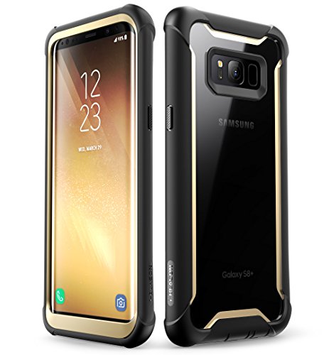 i-Blason Samsung Galaxy S8 Plus Hülle [Ares] Handyhülle 360 Grad Case Robust Schutzhülle Cover mit eingebautem Displayschutz für Galaxy S8 + Plus, Gold von i-Blason