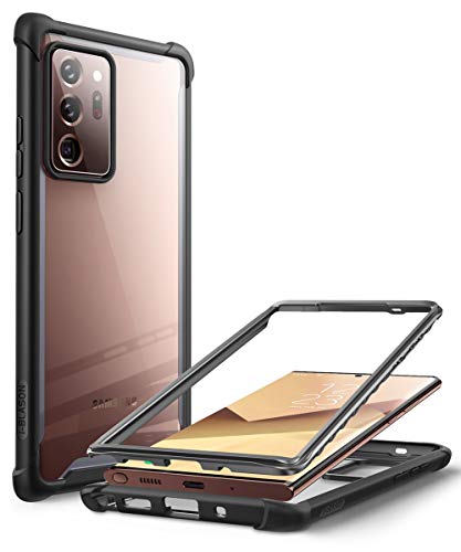 i-Blason Transparent Hülle für Samsung Galaxy Note 20 Ultra (6.9") 5G Handyhülle Bumper Case Robust Schutzhülle Cover [Ares] OHNE Displayschutz 2020 Ausgabe, Schwarz von i-Blason