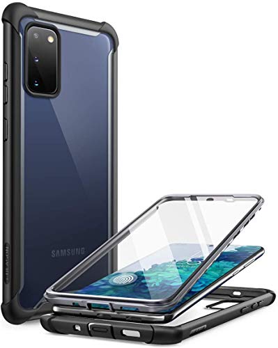 i-Blason Transparent Hülle für Samsung Galaxy S20 FE (6.5") 5G Handyhülle Bumper Case Robust Schutzhülle Cover [Ares] mit Displayschutz 2020, Schwarz von i-Blason