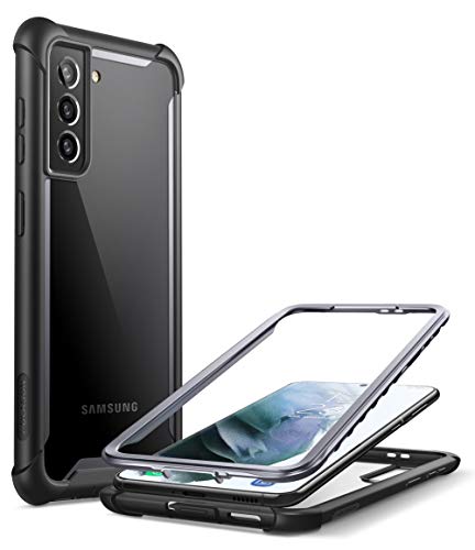 i-Blason Transparent Hülle für Samsung Galaxy S21+ Plus (6.7") Handyhülle Bumper Case Robust Schutzhülle Cover [Ares] OHNE Displayschutz 2021, Schwarz von i-Blason