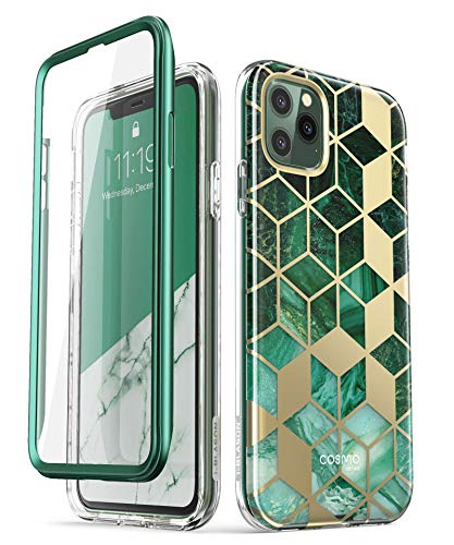 i-Blason iPhone 11 Pro Hülle Glitzer Handyhülle 360 Grad Case Bling Schutzhülle Bumper Cover [Cosmo] mit integriertem Displayschutz 5.8 Zoll 2019 Ausgabe (Grün) von i-Blason