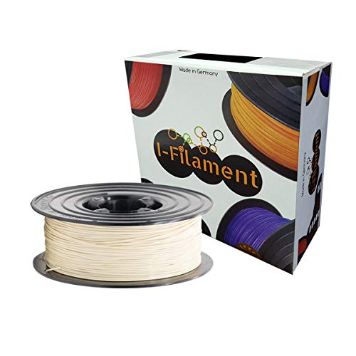 I-Filament 3D PLA Filament 1,75mm 1kg Vakuum Verpackt Spule (Hell-Elfenbein, PLA) von i-Filament