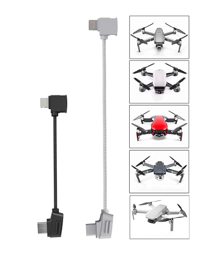 i-LEFANTE Kabel für DJI Mavic 2 Pro, Zoom, Spark, Mavic Air, Mavic Pro, Platinum, Mavic Mini Remote Controller (Micro USB auf iOS Phone) von i-LEFANTE