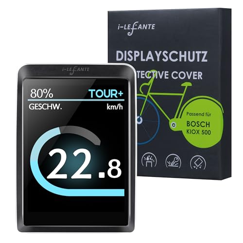 i-LEFANTE Schutzhülle für Bosch Kiox 500 Display | E-Bike Displayschutz für Kiox 500 (BHU3700) | Wasserdicht und kratzfest | Klarer TPU Schutz für Kiox 500 | Zubehör für E-Bikes von i-LEFANTE