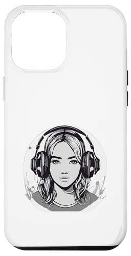 DJ Mädchen mit Kopfhörern Design Hülle für iPhone 12 Pro Max DJ Mädchen mit Kopfhörern Design Hülle für iPhone 12 Pro Max von i Love Music Desing und Style Geschenke