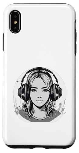 DJ Mädchen mit Kopfhörern Design Hülle für iPhone XS Max von i Love Music Desing und Style Geschenke