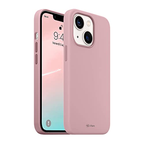 i-Paint 223004 Solid Case Pink Ultra-Flexibles Silikon für iPhone 13 Mini, texturierte Haptik für verbesserten Halt und Griff, dünn und anschmiegsam, Komplettschutz auf 4 Seiten von i-Paint