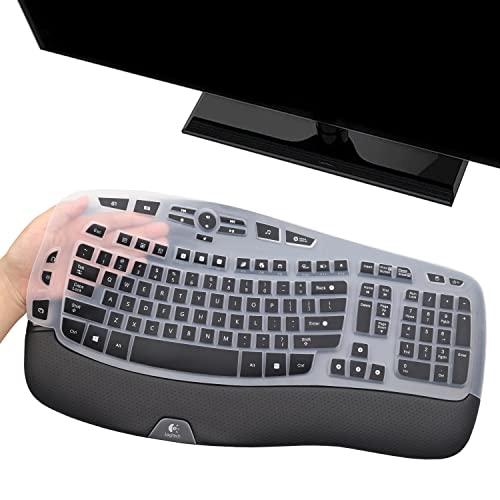 i-Tensodo Tastaturabdeckung für Logitech K350 & Logitech MK550 MK570 Tastatur, Logitech K350 MK550 MK570 Tastaturabdeckung Skin-Black von i-Tensodo
