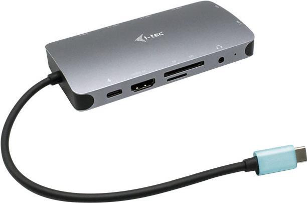 I-TEC USB-C Metal Nano Dock 1xHDMI 1xVGA 1xSD Kartenleser 1xmicroSD Kartenleser 1xGLAN 1xAudio/Mic 3xUSB 3.1 1xUSB-C Data 1xUSB-C PD (C31NANODOCKVGAPD) von i-tec