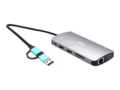 I-TEC USB-C Metal Nano Dock 3xDisplay+PD von i-tec