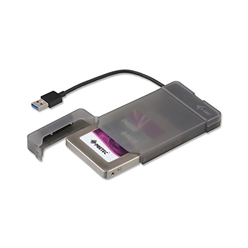 i-tec 3G60060 MySafe USB 3 Easy, externes 6.4 cm / 2.5" Festplattengehäuse,für SATA I/II/III I/II/III HDD SSD, Schwarz von i-tec