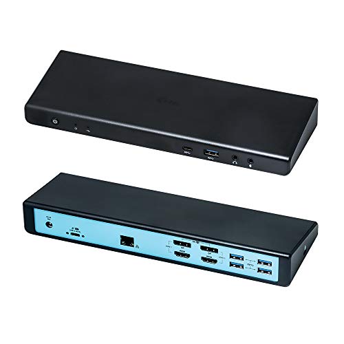 i-tec Dockingstation USB-C/USB 3.0 2x4K mit Stromversorgung 85W - 2X DisplayPort, 2X HDMI, 1x LAN, 5X USB 3.0, 1x USB-C 3.1, 1x Audio/Mik von i-tec