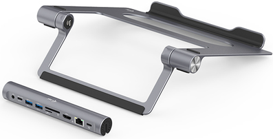 i-tec Metal Cooling Pad for notebooks (up-to 15.6) with USB-C Docking Station (Power Delivery 100 W) (C31METALDOCKPADPD) von i-tec