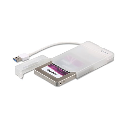 i-tec MySafe USB 3.0 Easy, externes 6.4 cm / 2.5" Festplattengehäuse für SATA I/II/III HDD SSD, Weiß von i-tec