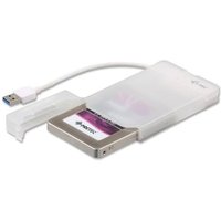 i-tec Mysafe Externes USB3.0 Festplattengehäuse weiss für 2,5" SATA-HDD/SSD von i-tec