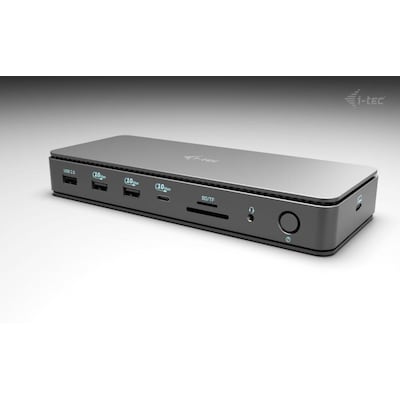i-tec Thunderbolt 4 Dock Gen3 - 8K/4K, 2x DP, 1x 2.5 GBit LAN, 4x USB-A (5 Gbps), 1x USB-A 2.0, 1x USB-C, SD/FC, 92W PD, 140W USB-C Netzteil i-tec Thunderbolt 4 Dock Gen3 - 8K/4K, 2x DP, 1x 2.5 GBit LAN, 4x USB-A (5 Gbps), 1x USB-A 2.0, 1x USB-C, SD/FC, 92W PD, 140W USB-C Netzteil von i-tec