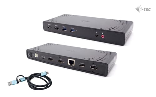 i-tec USB 3.0 / USB-C/Thunderbolt Dual Display Docking Station + Power Delivery 100W - 2X HDMI von i-tec