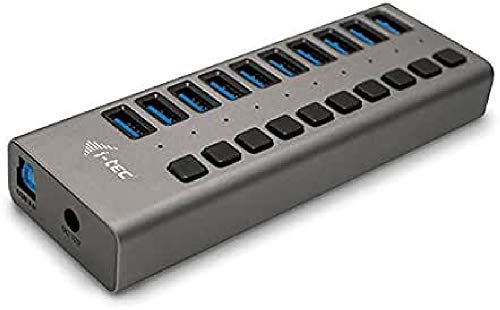 i-tec USB 3.0 Charging HUB 10-Port mit Externem Netzadapter 48W - 10x USB Ladeport von i-tec