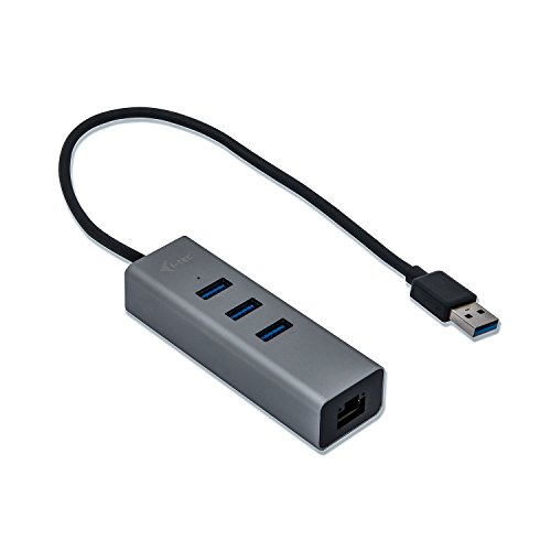 i-tec USB 3.0 Metal 3-Port USB HUB mit Gigabit Ethernet Adapter - 1x USB 3.0 auf RJ-45, 3x USB 3.0, LED-Kontrollleuchte für Ethernet-Anschluss i-tec USB 3.0 Metal 3-Port USB HUB mit Gigabit Ethernet Adapter - 1x USB 3.0 auf RJ-45, 3x USB 3.0, LED-Kontrollleuchte für Ethernet-Anschluss von i-tec