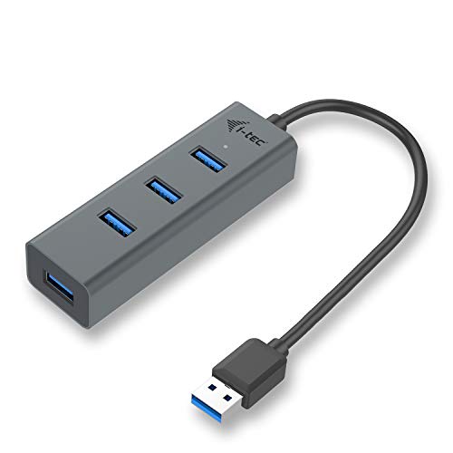 i-tec USB 3.0 Metal 4-Port USB HUB mit LED-Kontrollleuchte für Notebook, Tablet oder PC von i-tec