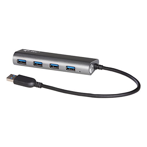 i-tec USB 3.0 Metal Charging HUB 4 Port mit Netzadapter, 4x USB 3.0 Ladeport, Ideal für Notebook Ultrabook Tablet PC, Windows Mac, Aluminium Design HUB von i-tec