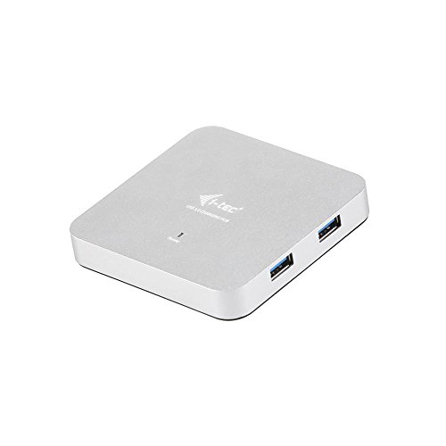 i-tec USB 3.0 Metal Charging HUB 4 Port mit externem Netzadapter 4x USB Ladeport, ideal für Notebook Ultrabook Tablet PC , Windows Mac Linux von i-tec