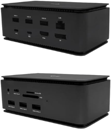 i-tec USB 4 Dockingstation 2x4K/1x8K - 1x DisplayPort, 1x HDMI, 1x GLAN, 1x USB-C 3.2 Gen2, 3X USB 3.2 Gen2, 3X USB 2.0, 1x SD/microSD, 1x Audio/Mik i-tec USB 4 Dockingstation 2x4K/1x8K - 1x DisplayPort, 1x HDMI, 1x GLAN, 1x USB-C 3.2 Gen2, 3X USB 3.2 Gen2, 3X USB 2.0, 1x SD/microSD, 1x Audio/Mik von i-tec