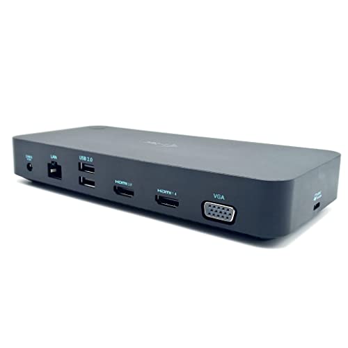 i-tec USB-C/USB 3.0 Dockingstation für bis-zu 3 Monitore mit Stromversorgung 100W - 2X HDMI, 1x VGA, 1x USB-C 3.2 Gen1, 2X USB 3.2 Gen1, 2X USB 2.0, GLAN, Audio/Mik von i-tec