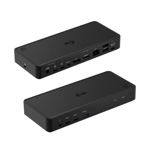 i-tec USB-C 2X 4K KVM Dockingstation - 1x DisplayPort, 1x HDMI, 2X USB 3.2 Gen1, 1x USB 3.2 Gen1, 2X USB-C 3.2 Gen1, 1x GLAN von i-tec