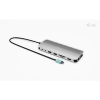 i-tec USB-C 4K Metal Nano Dock - 2x HDMI, 4x USB-C (10Gbps), 1x USB-A (10Gbps), 2x USB-A 2.0, Audio, SD/TF, LAN 1 Gbps, PD 3.1 (140W) von i-tec