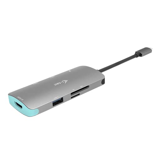 i-tec USB-C 4K Metall Nano Docking Station mit 1x HDMI 3X USB 3.0 1x SD/MicroSD und Stromversorgung 100W für Windows, MacOS, Android, ChromeOS von i-tec