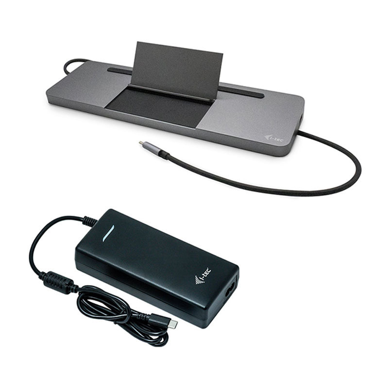 i-tec USB-C Docking Station + Universal Charger 112W - USB-C, DP, HDMI, VGA, USB 3.0/2.0, LAN, (micro-)SD-Karte, Audio von i-tec