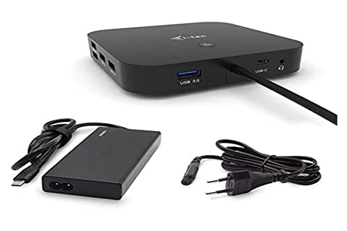 i-tec USB-C Dockingstation 2x4K mit 65W Stromversorgung - 2X DisplayPort 1x USB-C 3X USB 3.0 2X USB 2.0 1x GLAN 1x Audio/Mik von i-tec