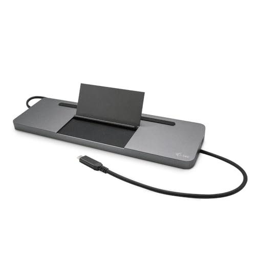 i-tec USB-C Dockingstation mit Universal Ladegerät - 1x HDMI, 1x VGA, 1x DisplayPort, 1x GLAN, 2X USB 3.0, 2X USB 2.0, 1x SD/MicroSD, 1x Audio, Stromversorgung 85W von i-tec