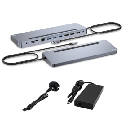 i-tec USB-C Metal Ergonomic 3x 4K Display Docking Station + PD 100W + Netzteil von i-tec