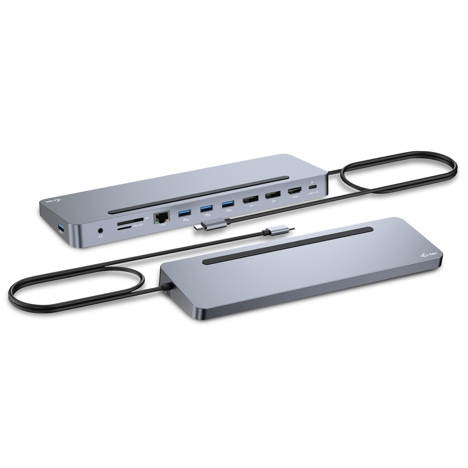i-tec USB-C Metal Ergonomic 4K 3x Display Docking Station with P i-tec USB-C Metal Ergonomic 4K 3x Display Docking Station with P von i-tec