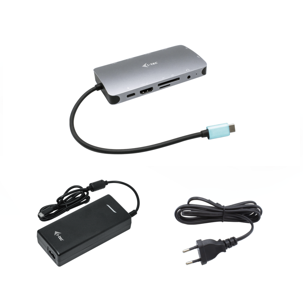 i-tec USB-C Metal Nano Dock HDMI/VGA with LAN & Power Delivery 100 W & Charger 112W von i-tec