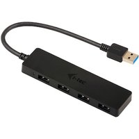 i-tec USB HUB 4 port USB 3.0 passiv ohne Netzadapter schwarz U3HUB404 von i-tec