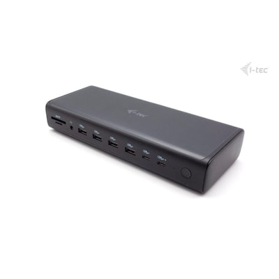 i-tec Universal USB-C Docking 6x 4K/60Hz, 2xHDMI, 2xDP, 2xUSB-C(4K), 4xUSB-C(10 Gbps), 4xUSB-A, 1xLAN(bis zu 2,5Gbps), 1xSD/TF, Power Delivery 3.1/ 140W von i-tec