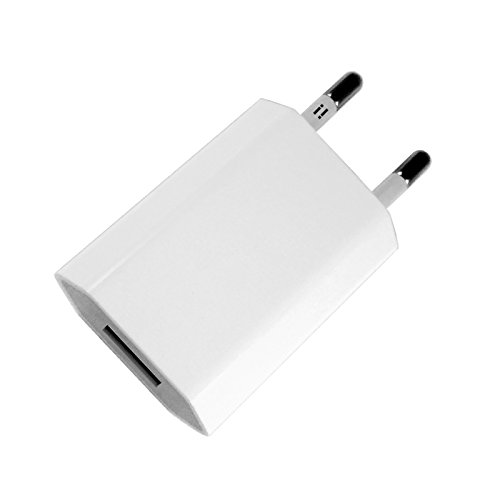 i! USB Netzteil Ladegerät Steckdosenadapter Stecker 5V 1A kompatibel mit Universal iPhone 11 Pro Max XS X 8 7 6 Plus 5 SE iPad Samsung Galaxy Handy Tablet Smartphone - weiß i! USB Netzteil Ladegerät Steckdosenadapter Stecker 5V 1A kompatibel mit Universal iPhone 11 Pro Max XS X 8 7 6 Plus 5 SE iPad Samsung Galaxy Handy Tablet Smartphone - weiß von i!
