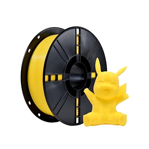 PLA Plus (PLA+) 3D Filament 1,75mm PLA Plus Filament, Maßgenauigkeit +/- 0,02mm, 1kg Spule (2,2 lbs) 3D Drucker Filament, Gelb von iBOSS