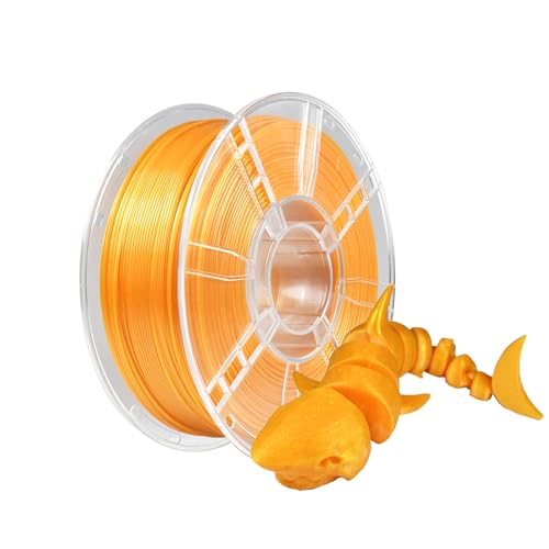 iBOSS PETG Filament 1.75 mm, Stärker Zähigkeit PETG 3D Drucker Filament, 1kg Spule, Maßgenauigkeit +/- 0,02 mm, 3D-Druck-Filament für 3D-Drucker, PETG Perlgold von iBOSS