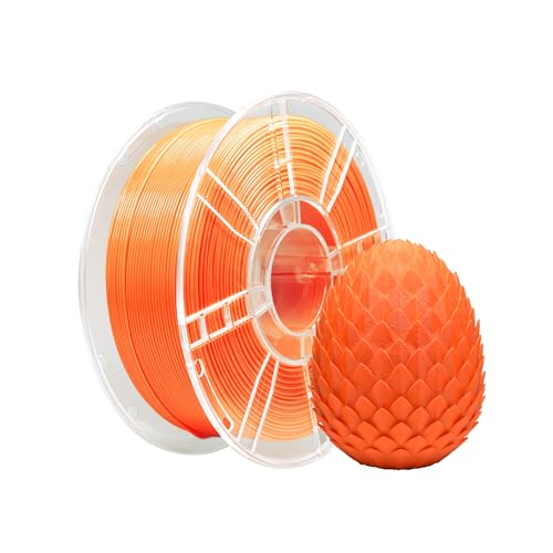 iBOSS PETG Filament 1.75mm, 3D Drucker Filament PETG, Maßgenauigkeit +/- 0.02mm, 1kg Spule (2.2 LBS) 3D Druck Filament für 3D Drucker,PETG Orange von iBOSS